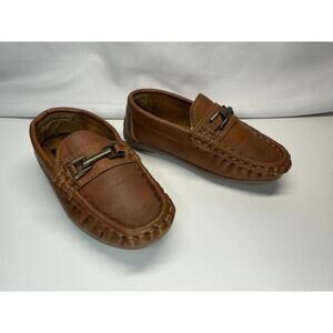 Josmo Shoes Toddler Boys Size 6 Brown Loafers Slip On‎ Moc